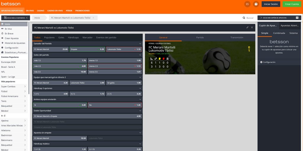 Betsson en linea