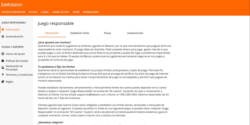 Betsson seguridad