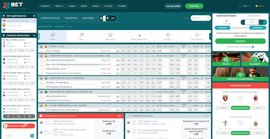 22bet: captura de pantalla de la web de apuestas deportivas 22 bet