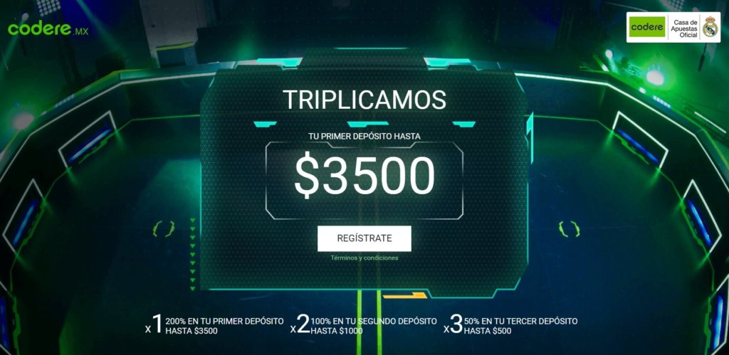 Codere Apuestas Deportivas Oferta bienvenida Promocion hasta $5000