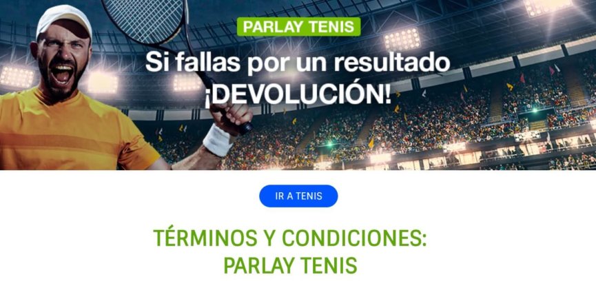 Oferta Codere Parlay de Tenis Promocion apuestas deportivas mexico