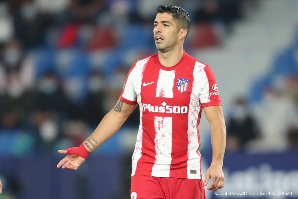 Luis Suárez, con el Atlético de Madrid.