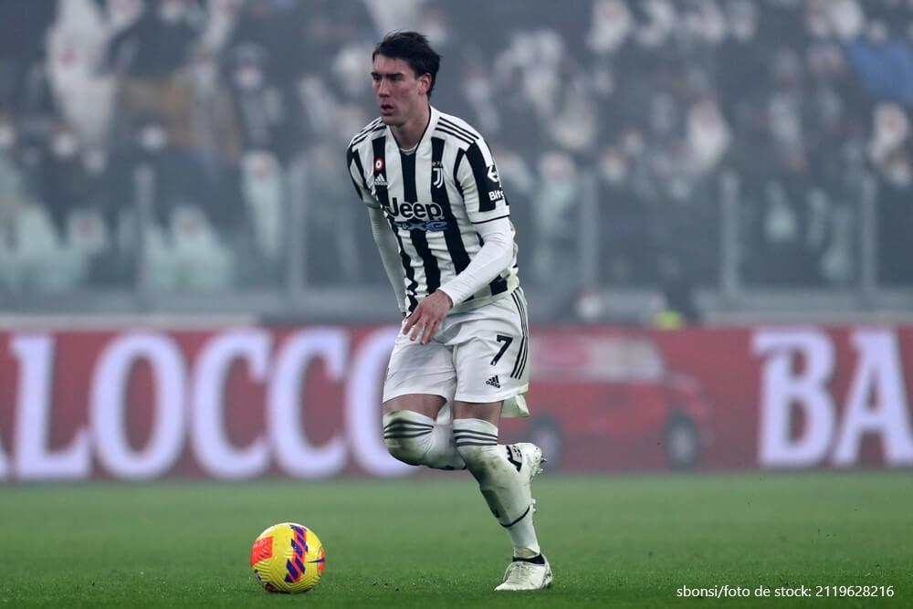 Dusan Vlahovic, con la Juventus.