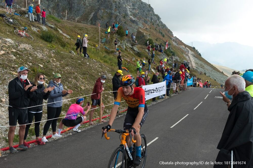 Matej Mohoric, en el Tour de Francia.