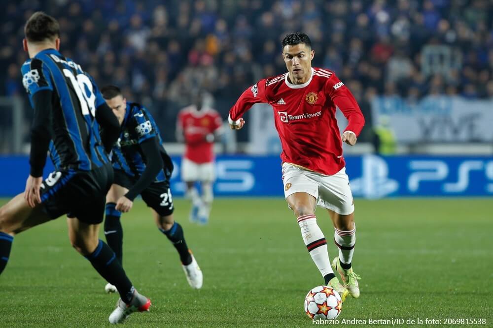 Cristiano Ronaldo, ante la Atalanta.