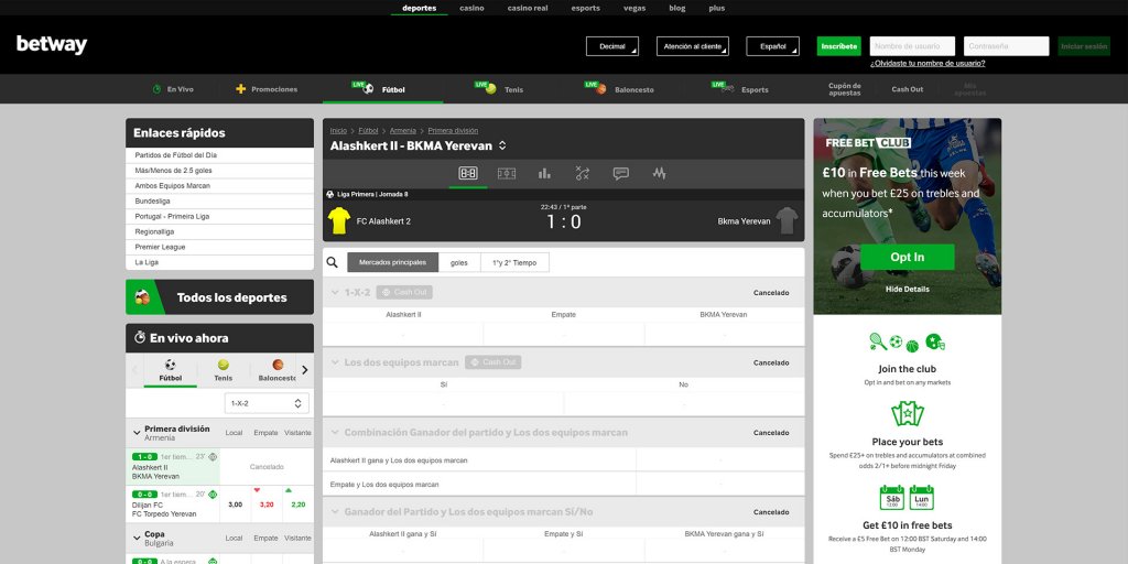 Diseño de betway