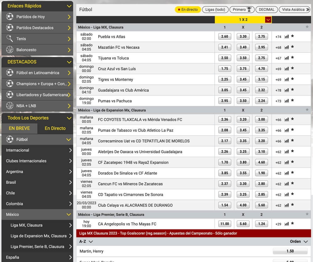 Dafabet Liga MX